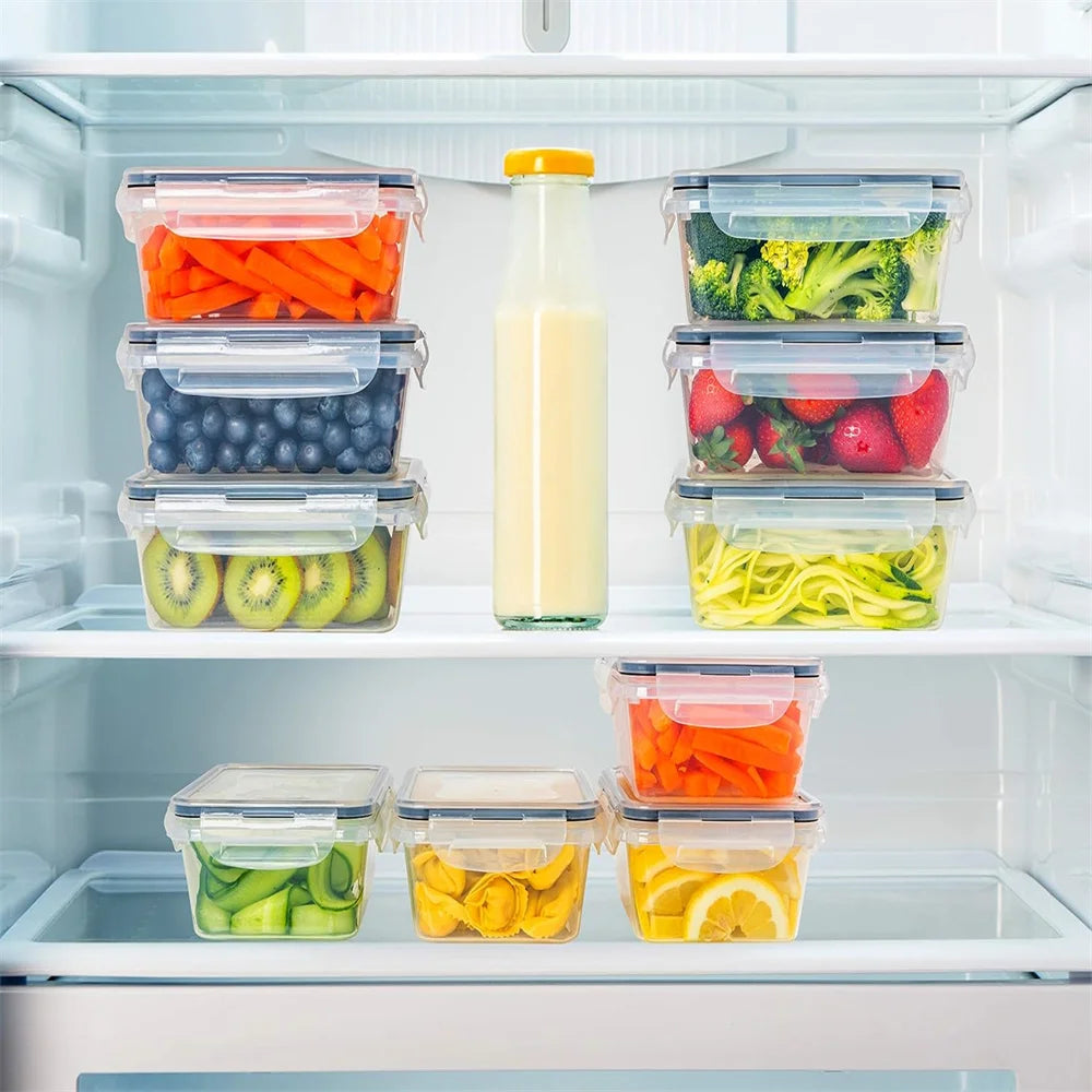 10‑Piece Reusable Food Storage Containers – BPA‑Free, Dishwasher‑Friendly, Microwave Safe