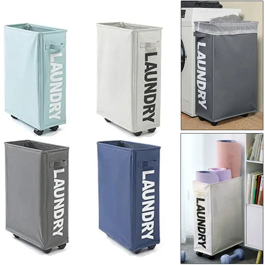 Laundry Basket with Wheels Large Capacity, Multifunctional Foldable Waterproof Storage Bag