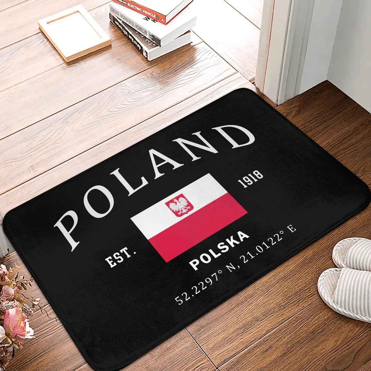 Patriotic American Flag Doormat – Independence Day Welcome Mat for Indoor/Outdoor Entryways (Multiple sizes)
