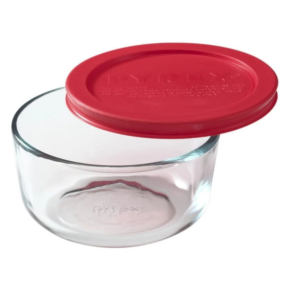Set of 3 Round Glass Food Storage Containers with Airtight Lids ,Heat Resistant, Dishwasher Safe, for Meal Prep and food Storage
