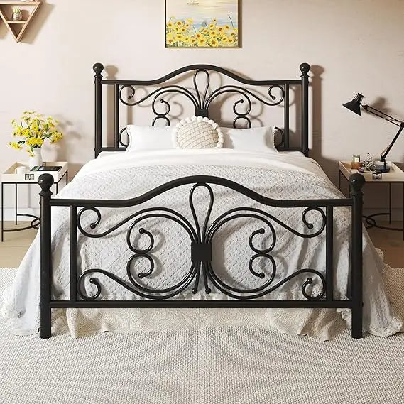 Queen size bed frame-metal bed frame