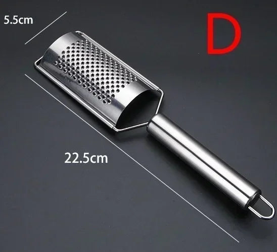 Handheld Stainless Steel Cheese Grater | Multi-Use Shredder for Chocolate, Butter, Fruit & Vegetable
