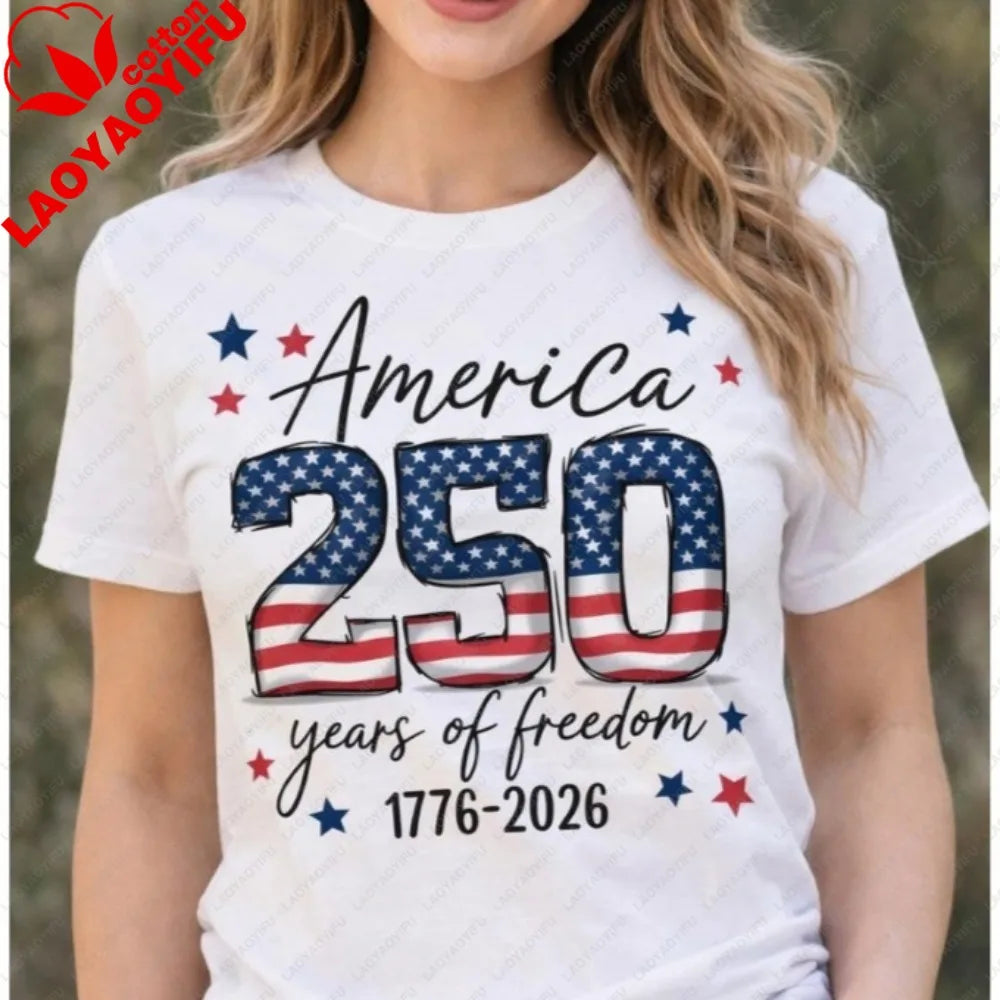 USA 250th Anniversary Shirt America 250 Years of 1776-2026 Tee - Patriotic Fourth of July USA Independence Day T-Shirt