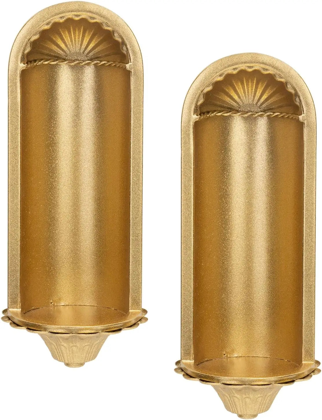 Gold Wall Candle Sconce Set of 2, Home Decor