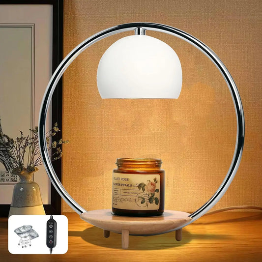 Electric Candle Warmer Lamp with Timer & Dimmer – Clean, Safe, Flame‑Free Fragrance