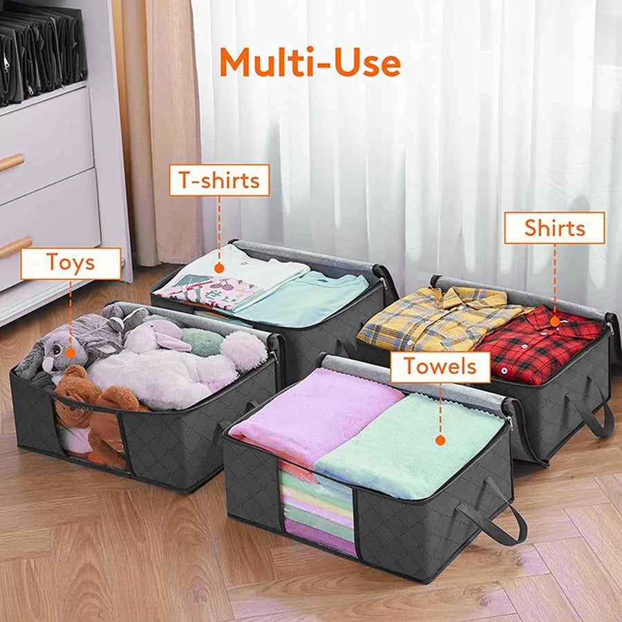 Foldable Storage Bag Large Capacity, Clothes, Blankets
