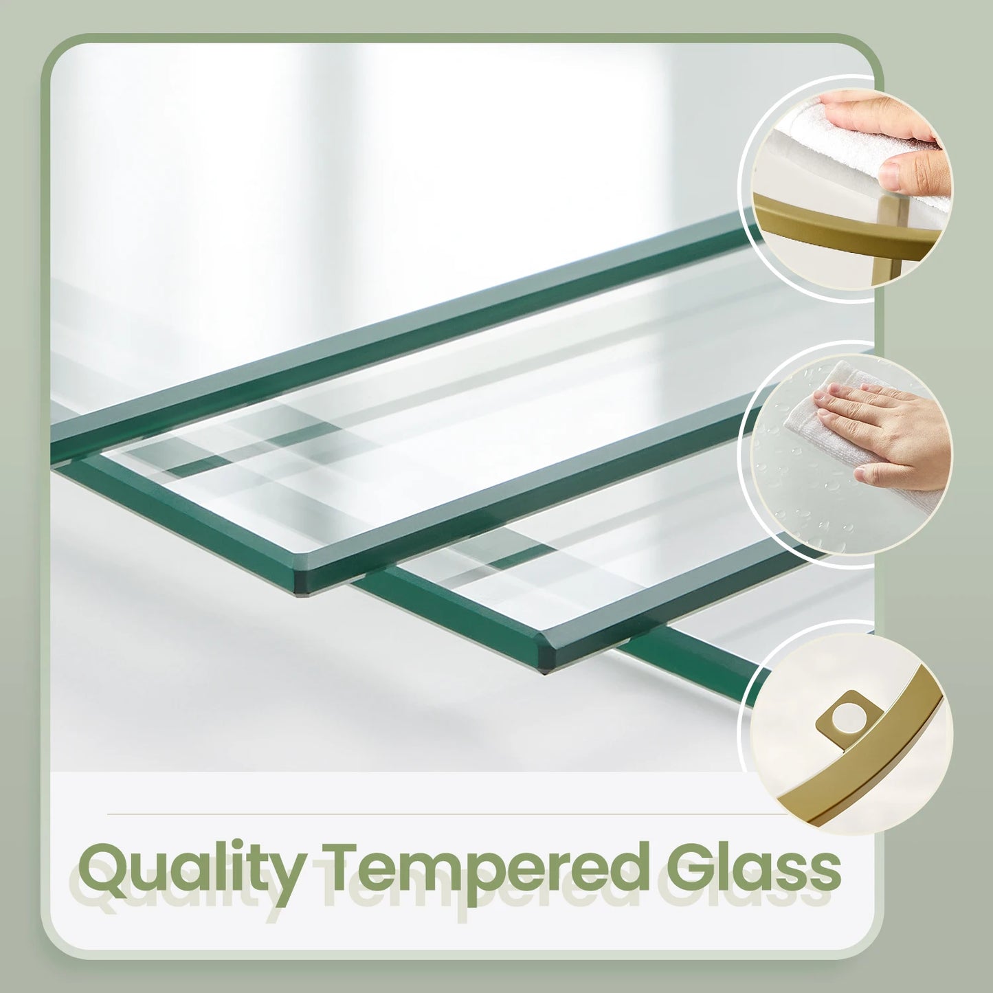 5-Tier Tempered Glass Corner Shelf | Modern Steel Frame Storage & Display Stand