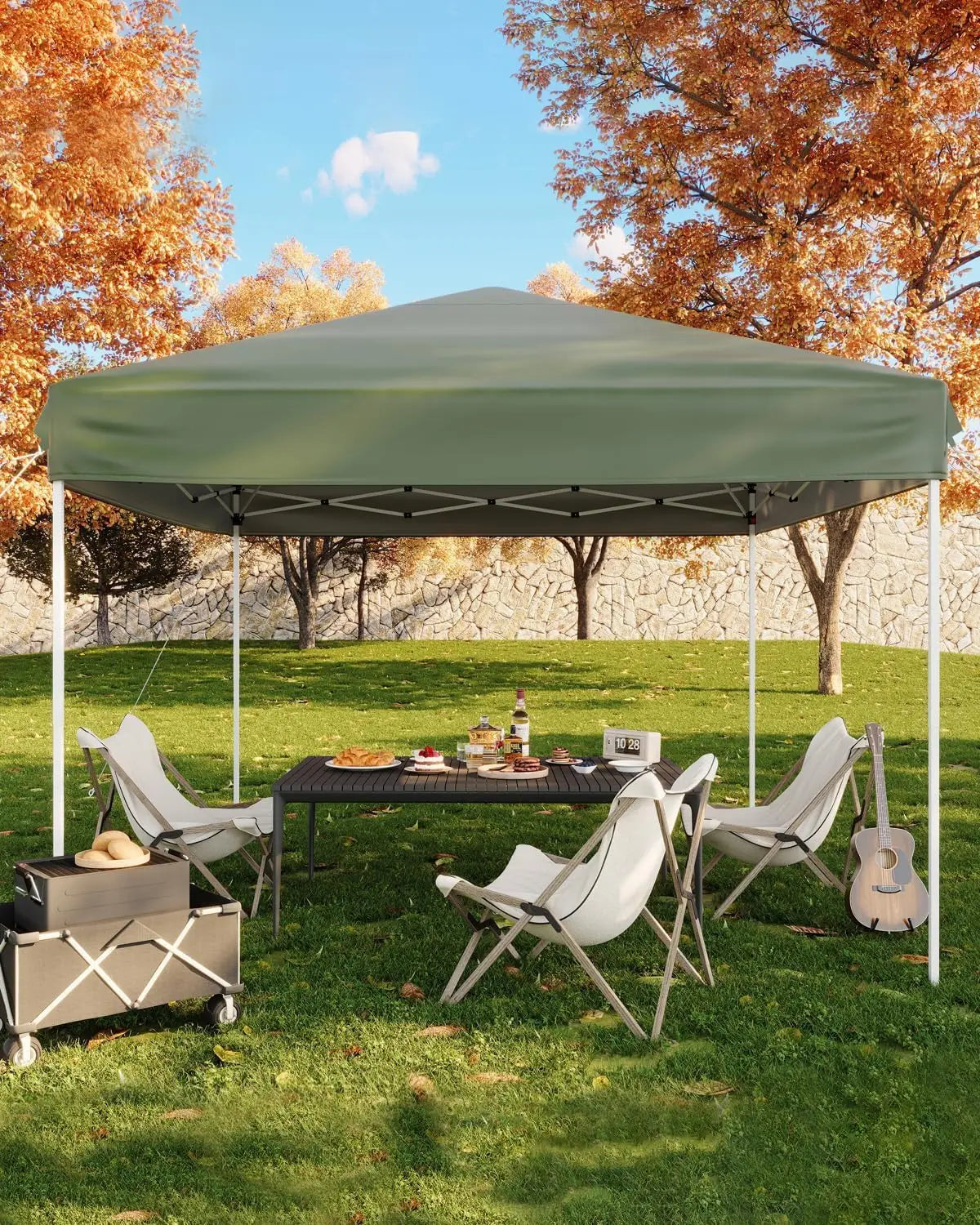 10×10 FT Pop‑Up Canopy Tent – Instant Outdoor Shelter with UV Protection, Waterproof Sunshade & Sandbags