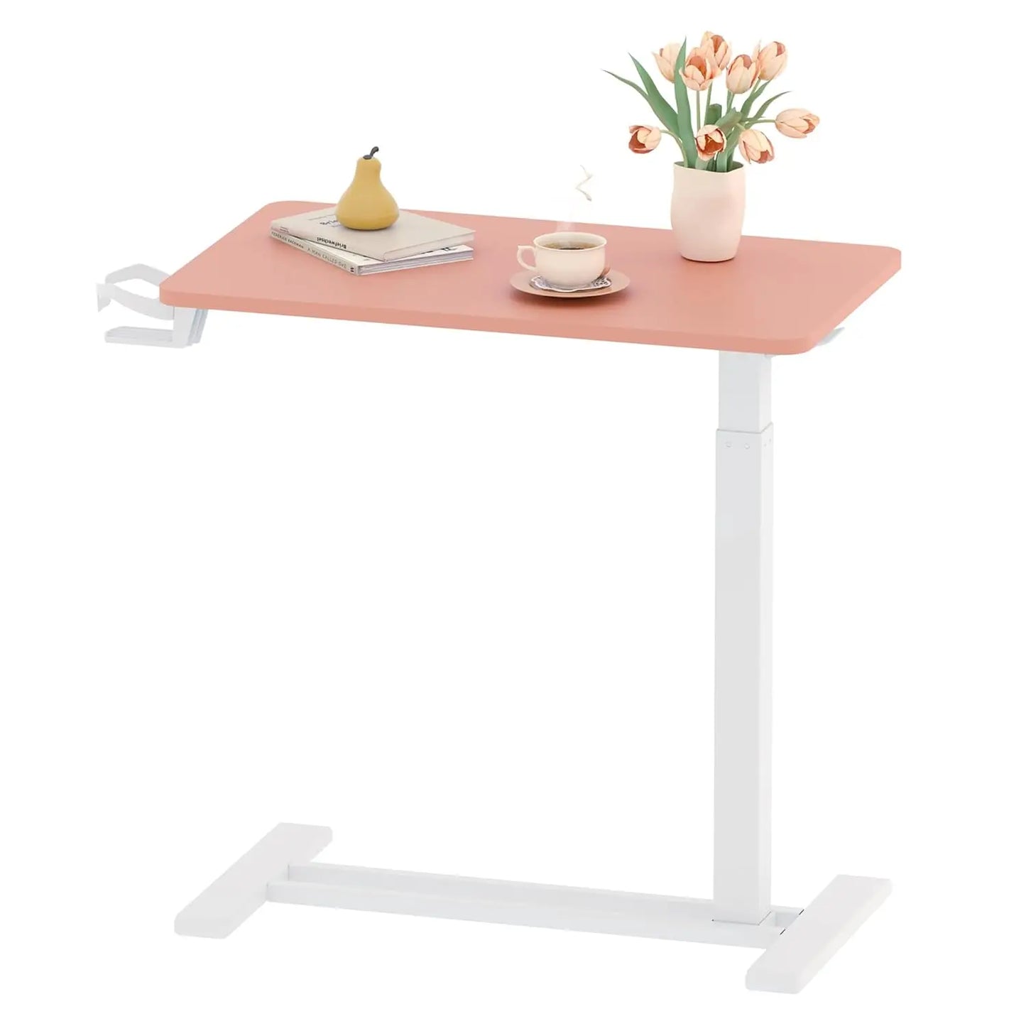 Compact Mobile Standing Desk – Pneumatic Height‑Adjustable Laptop Cart for Small Rooms
