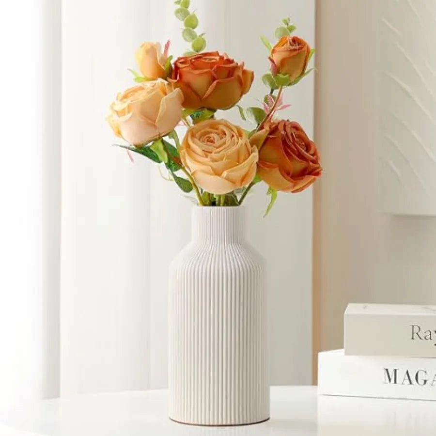 Minimalist Ceramic Flower Vase for Modern Home Decor