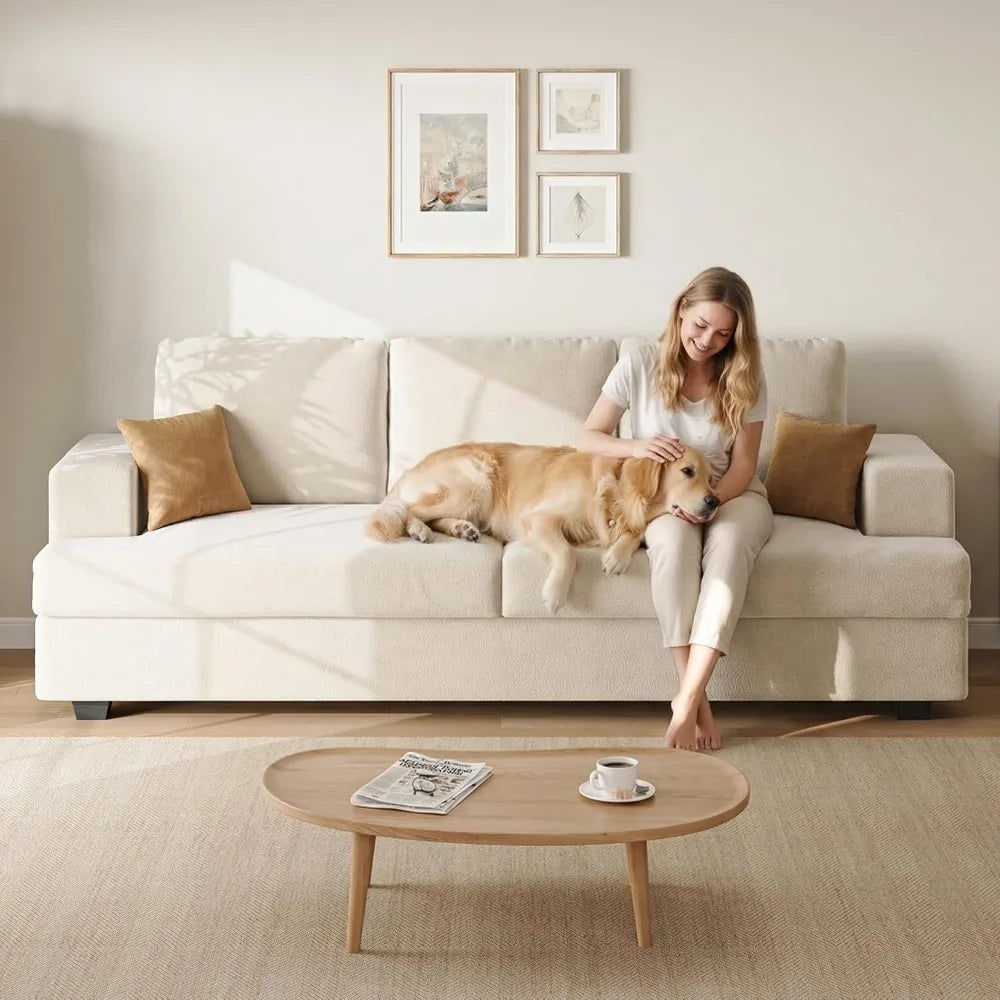 3‑Seater Sofa – Modern Upholstered Couch for Living Room Comfort