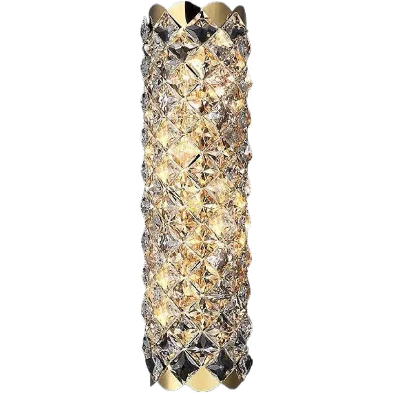 High-End Crystal Wall Light, Nordic Luxury Living Room Bedroom Bedside Long Wall