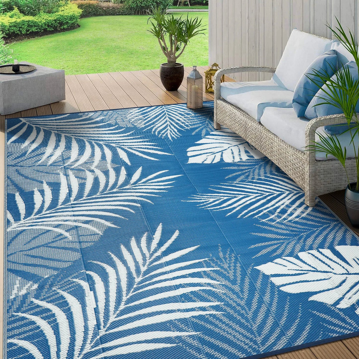 9‘x12' Outdoor Rug Waterproof, for  Indoor/Outdoor