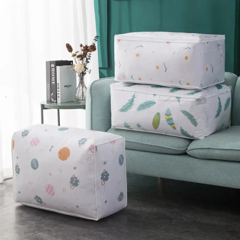 Foldable Storage Bag, For Clothes, Pillows, and  Blanket Storage