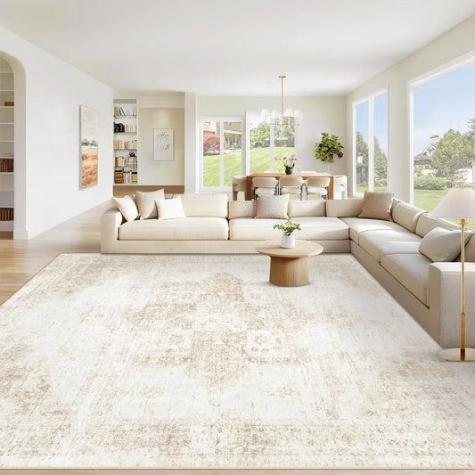 9x12 Washable Area Rug – Non‑Slip, Easy‑Care Floor Rug for Living Room & Bedroom