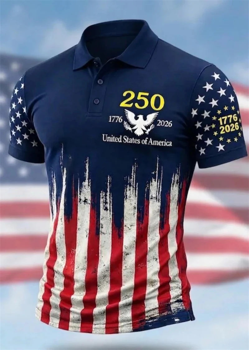 USA 250th Anniversary Men's Polo Shirt