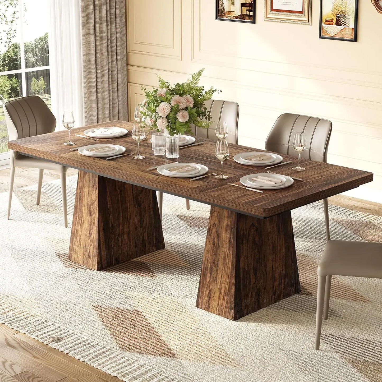 LITTLE TREE Dining Table for 6 People