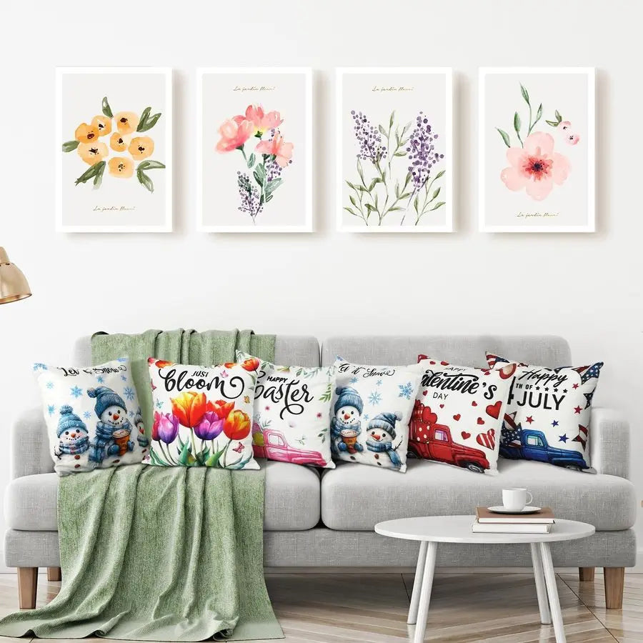 20‑Pack Holiday Pillow Covers – 18×18" Decorative Cushion Cases for Multiple Seasons