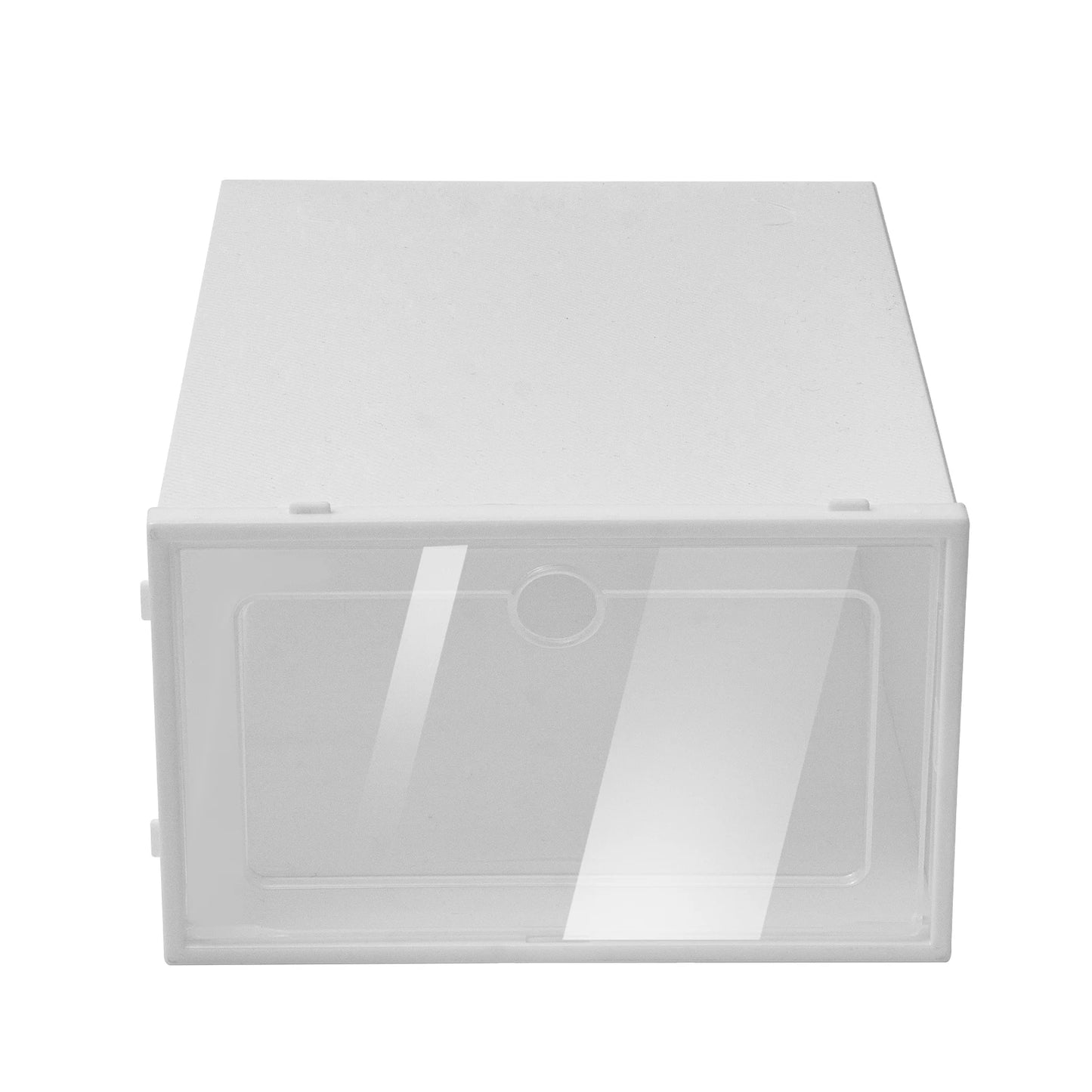 Foldable Flip Shoe Boxes Set (20/24 PCS) – Stackable Clear Plastic Shoe Storage Containers, 13" × 9" × 5.5"