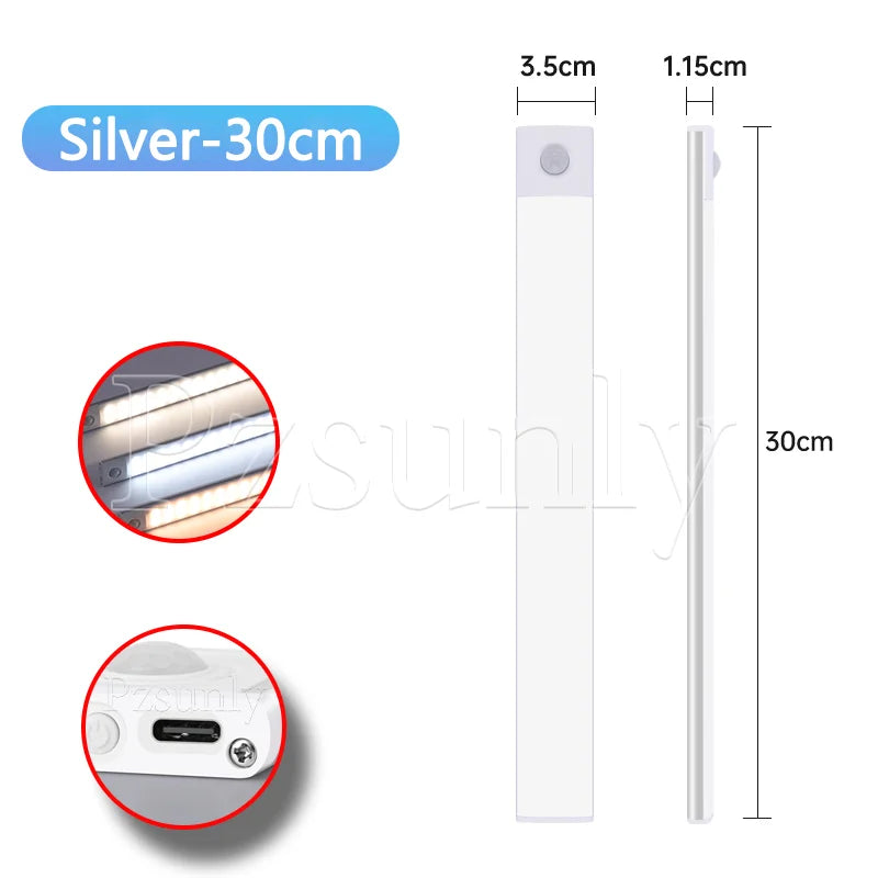 LED Motion Sensor Bar Light for Kitchen, Closet