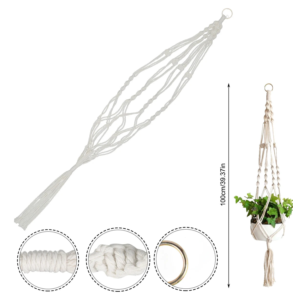 Flower Hanging Metal Hook with Bracket