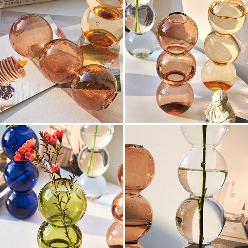 Nordic Glass Terrarium Vase for Plant & Flower Decor