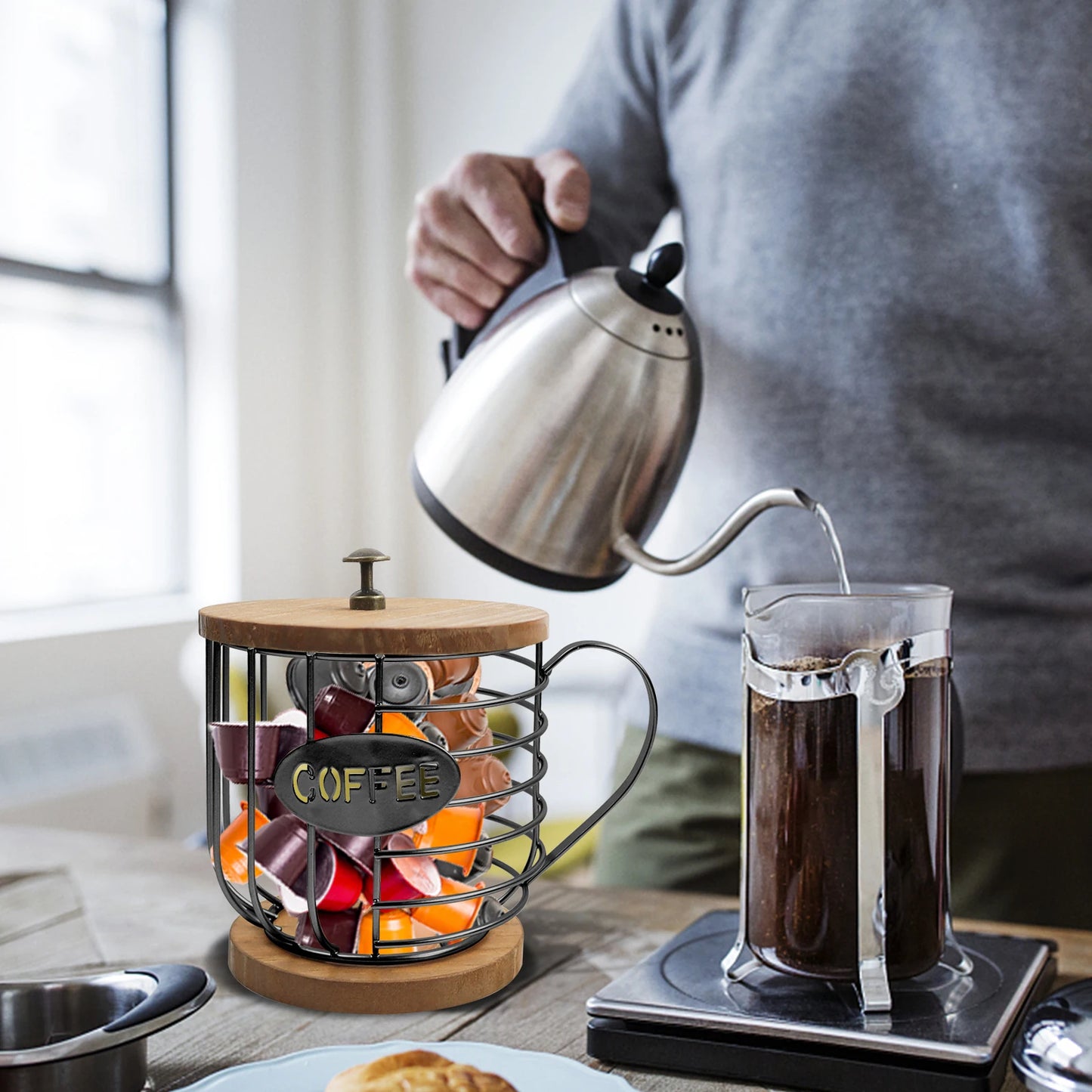 Coffee Pod Holder for K Cups, Mug Shape