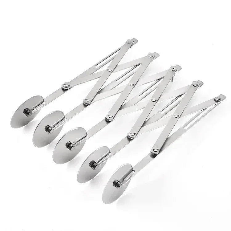 Stainless Steel Multi‑Wheel Dough Cutter – 3/5/7‑Blade Divider & Pastry Roller Tool
