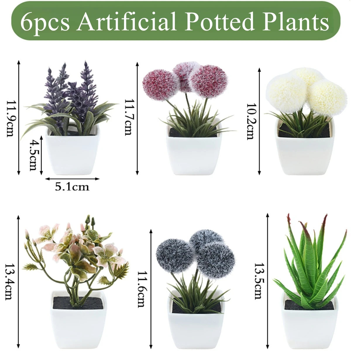 Faux Potted Plants for Tabletop & Events