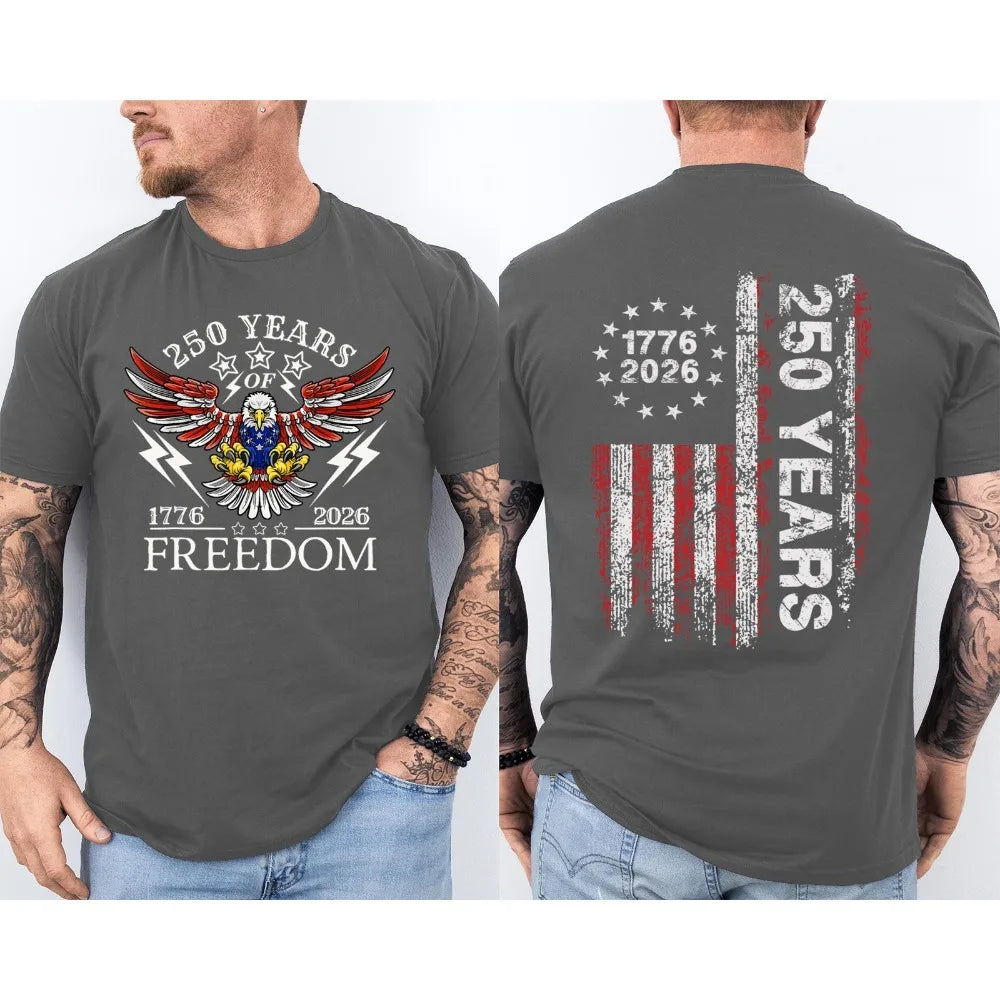 America 250th Years Anniversary Unisex  T Shirt - 2 Sided