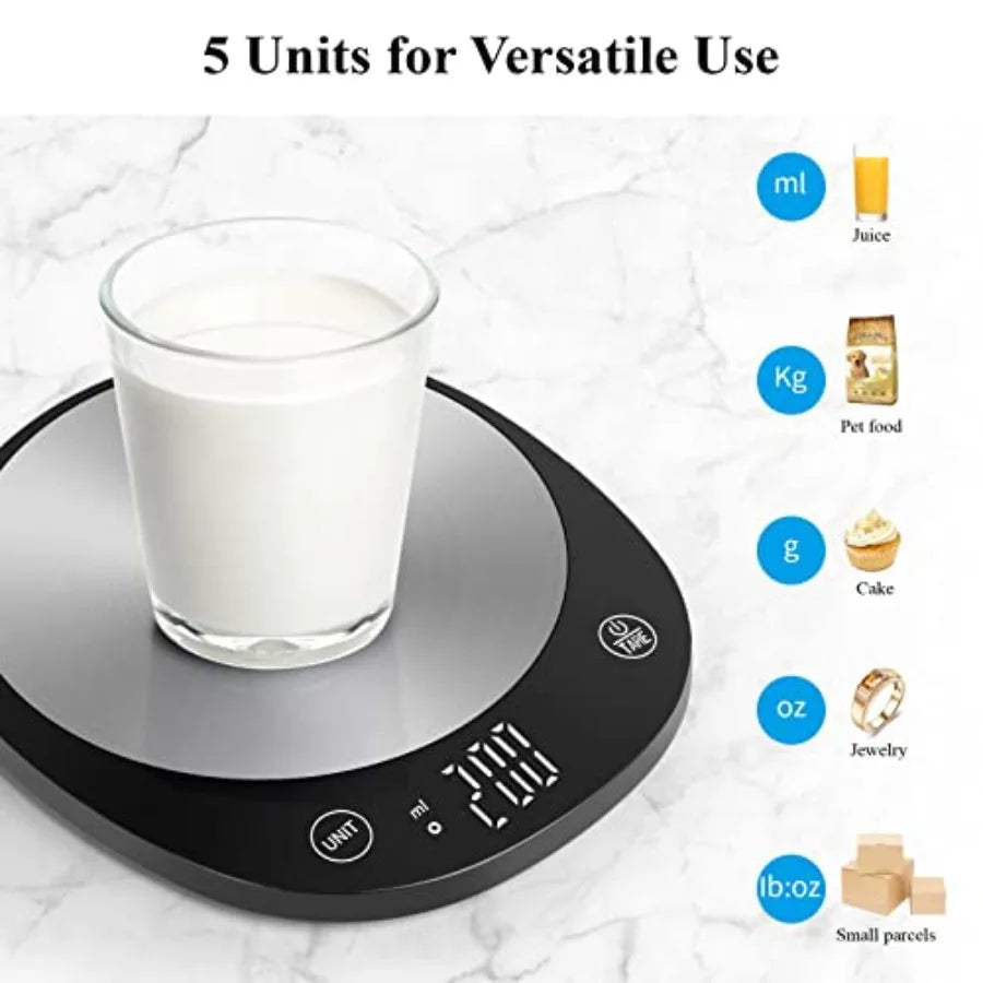 22 lb Digital Food Scale – Measures in Grams & Ounces for Cooking & Baking