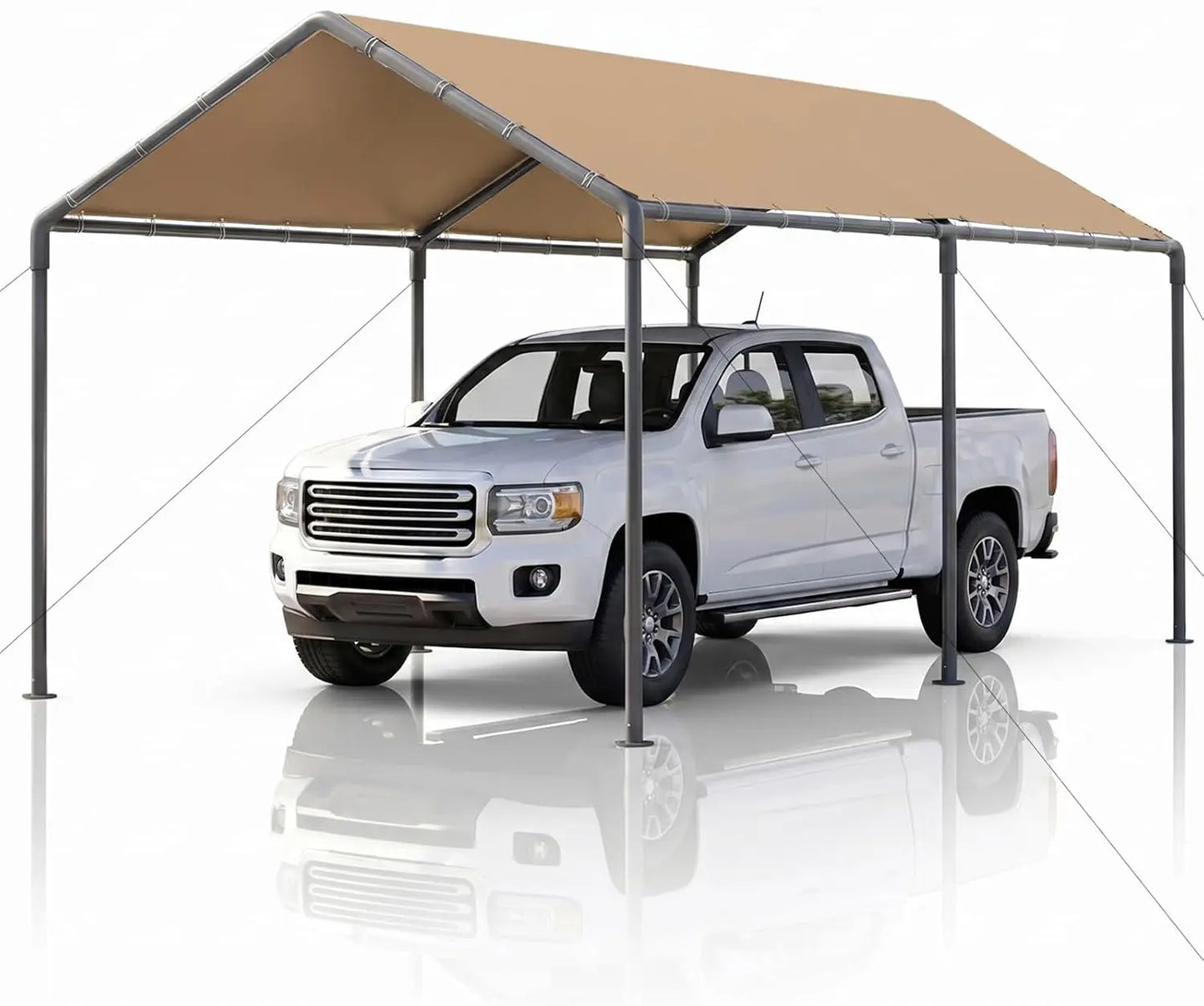 Heavy-Duty Galvanized Carport Canopy – Reinforced Outdoor Party Tent & Portable Garage Shelter (Custom Options Available)