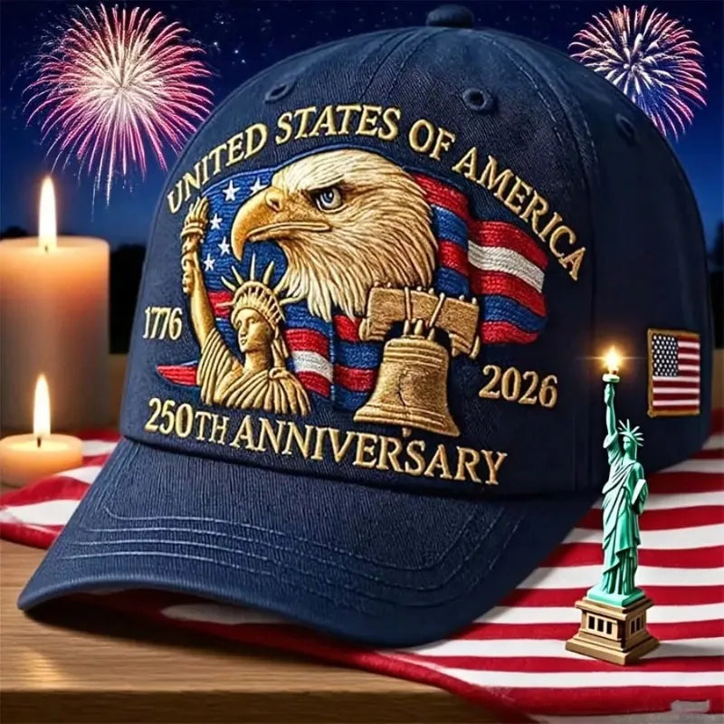 Men's USA 250th Anniversary 1776-2026 Patriotic Baseball Cap