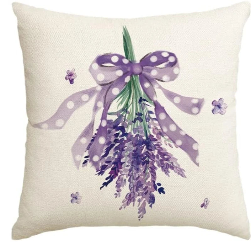 Lavender Home Sweet Home Pillow Covers