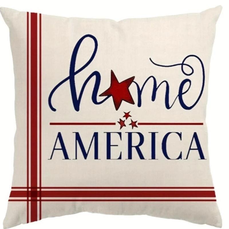 Independence Day American Flag Pillow Covers – Festive Patriotic Home Décor