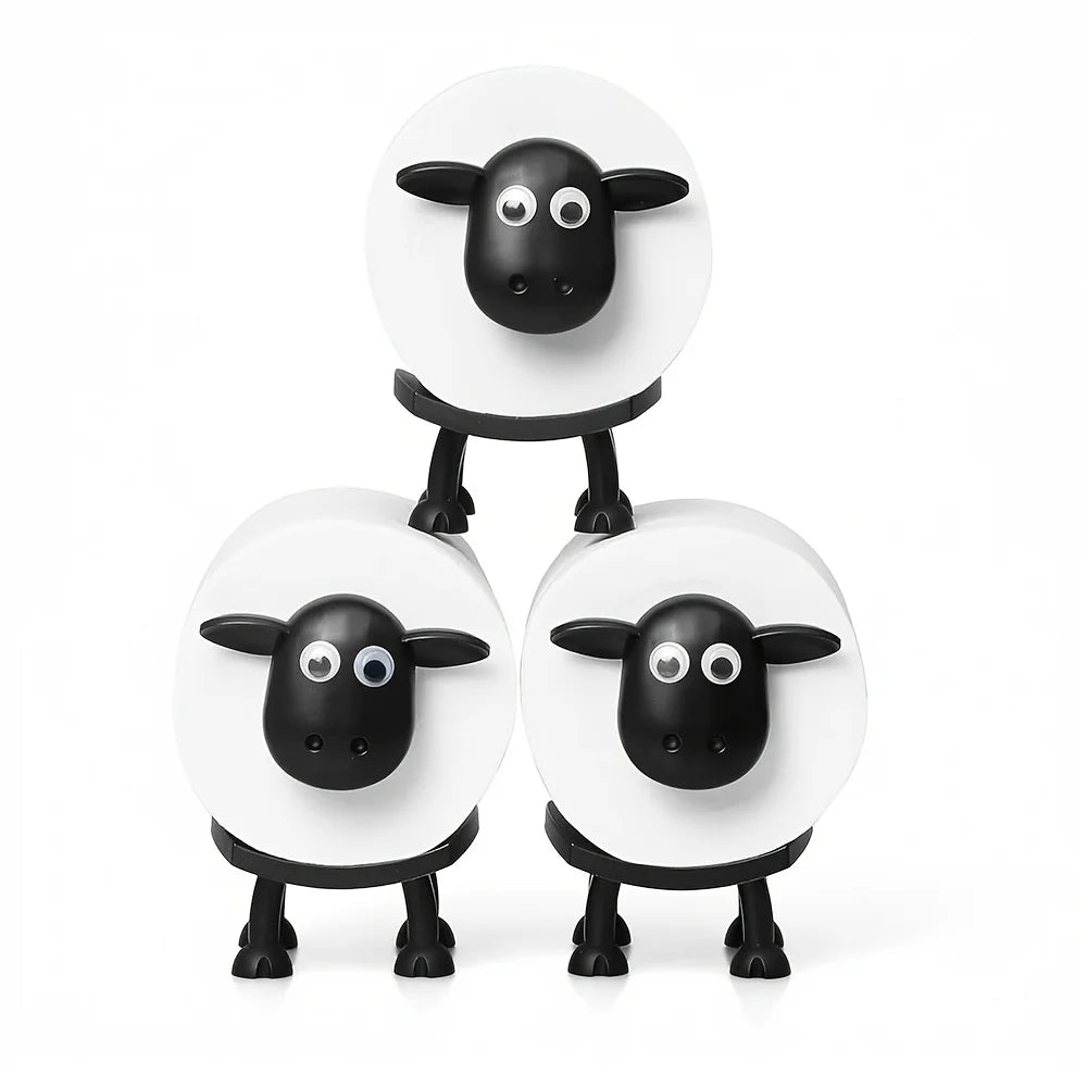3D Sheep-Shaped Toilet Paper Holder