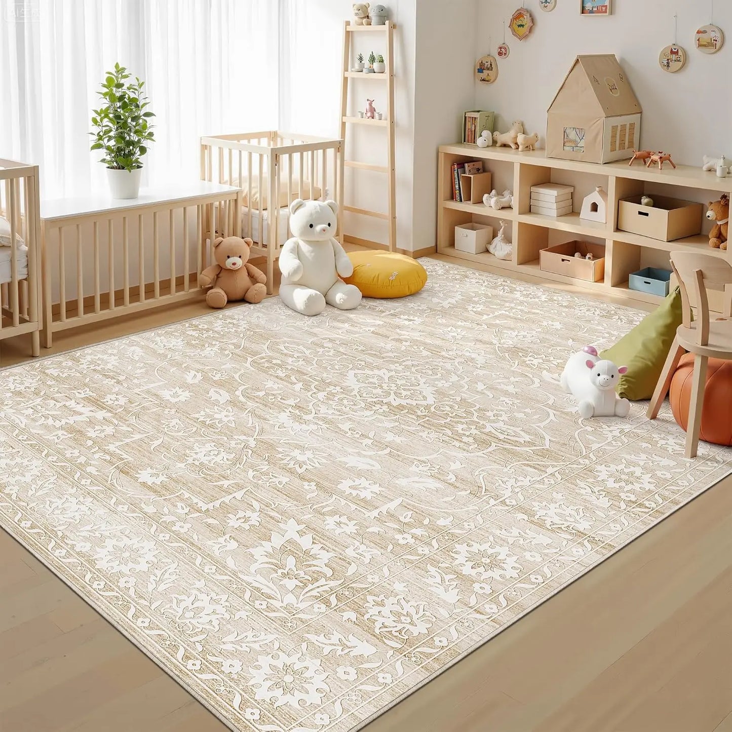 8x10 Area Rug, Non-Slip Backing, Washable, Stain Resistant