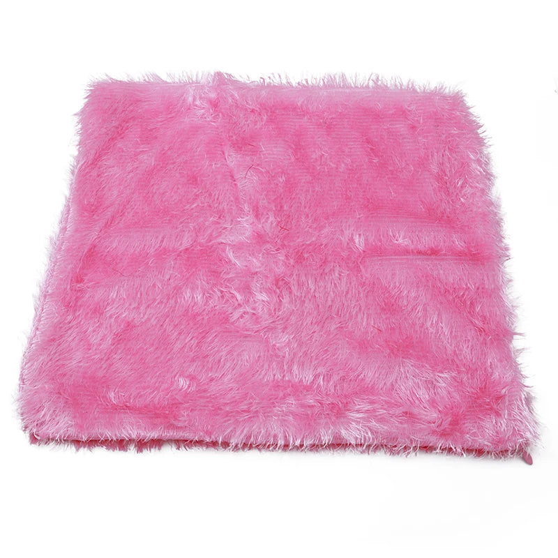 Soft Plush Faux Fur Throw Pillow Covers – Luxurious Decorative Cushion Cases (Multiple Colors)