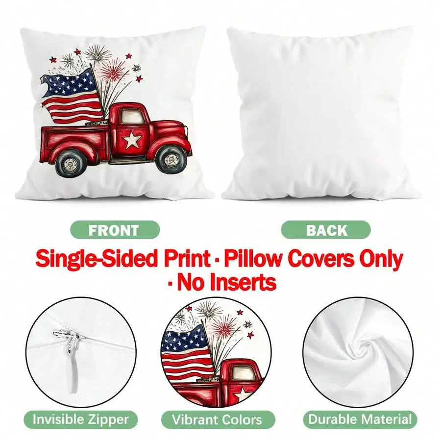 4pcs - American Patriotic Pillow Covers
