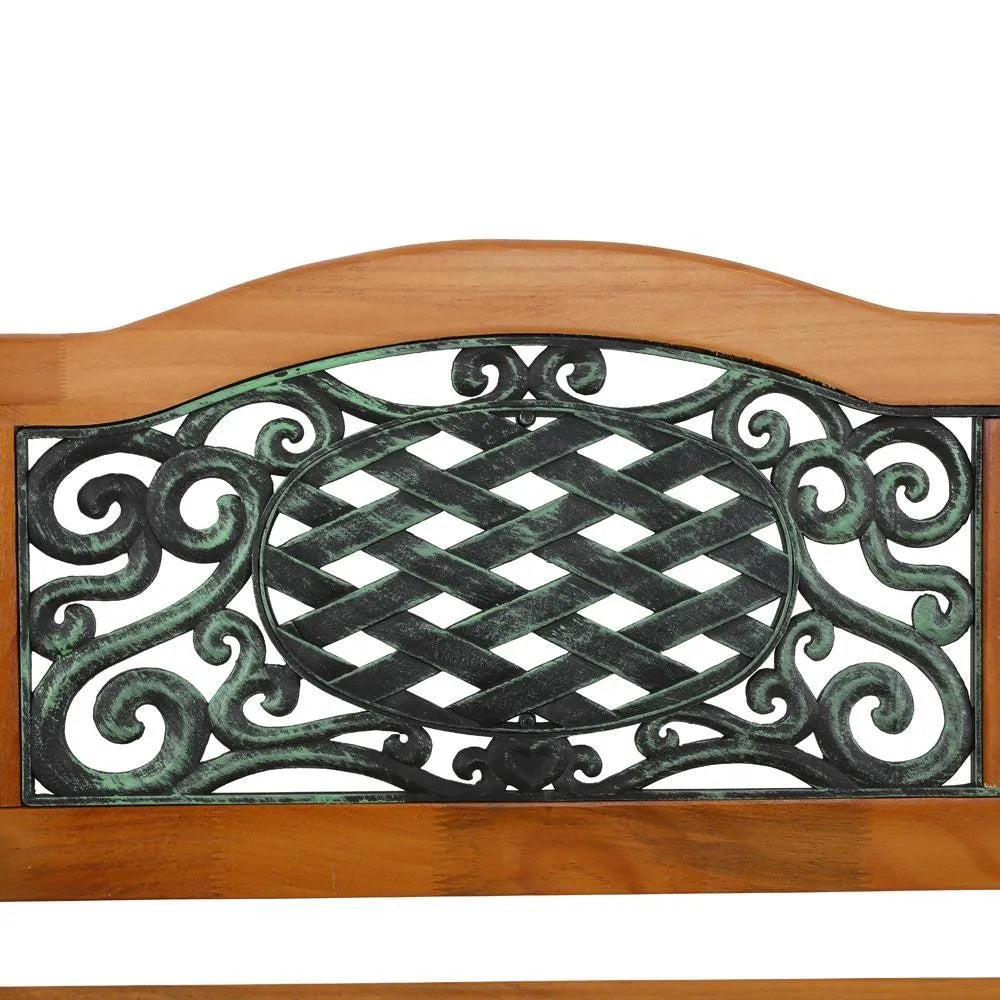 50" Patio Garden Bench, Cast Iron