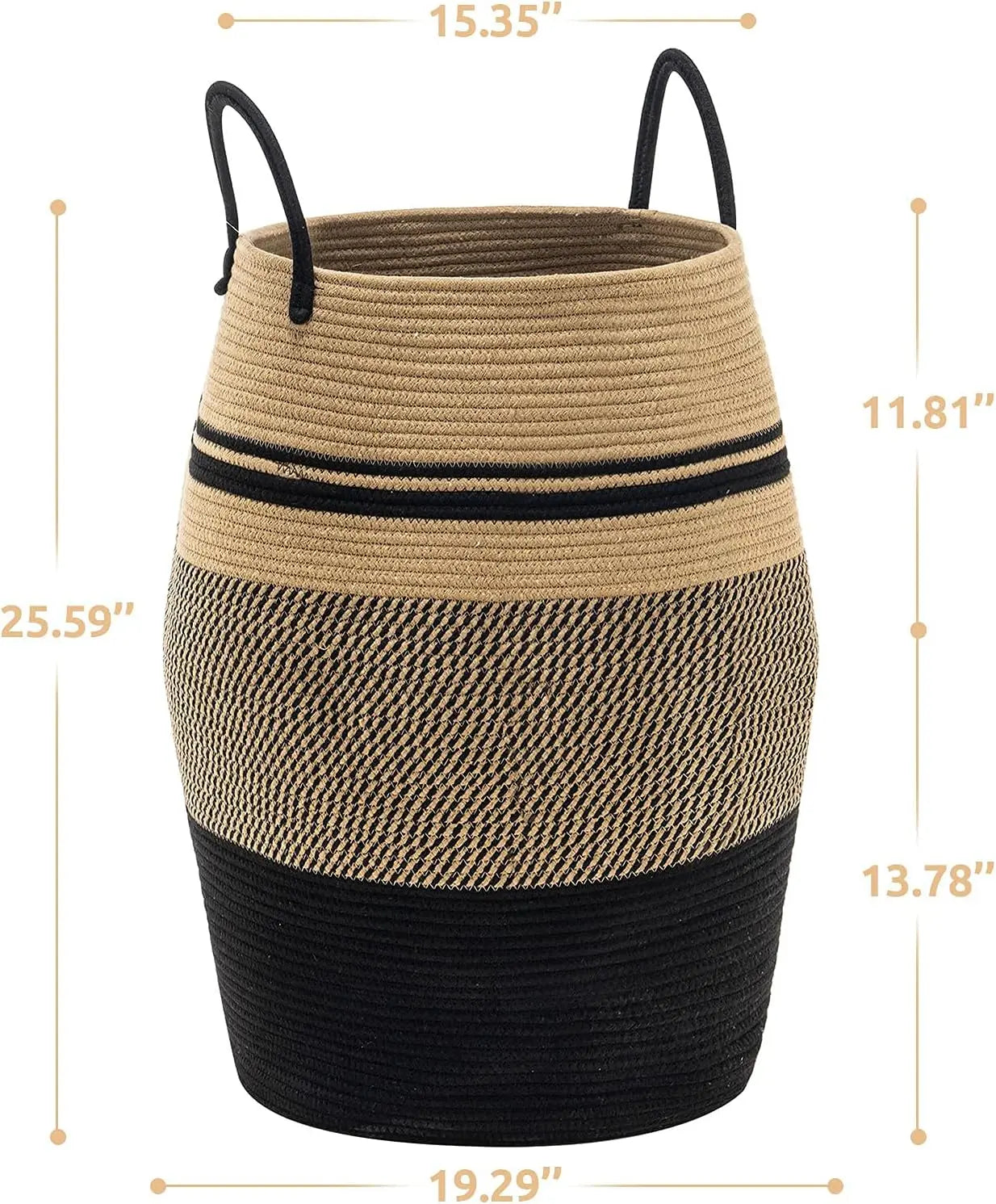 Collapsible Laundry Basket, Capacity with Sturdy Handle for Clothes and Blanket Storage