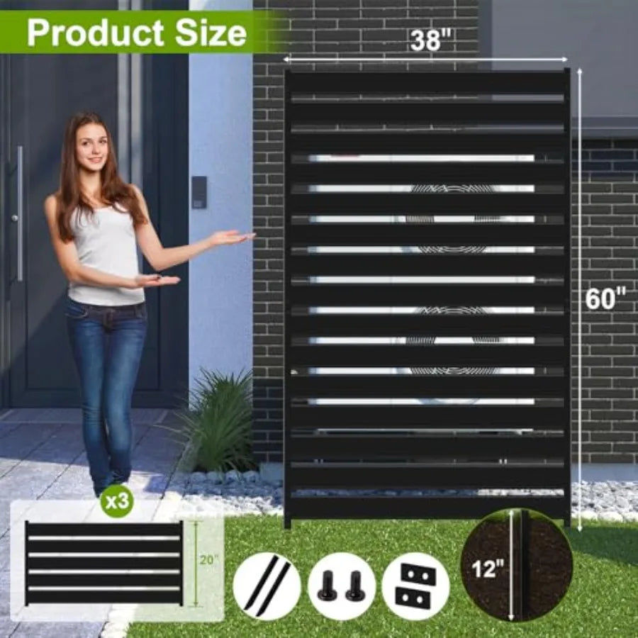 38" W x 60" H Privacy Panel No-Dig