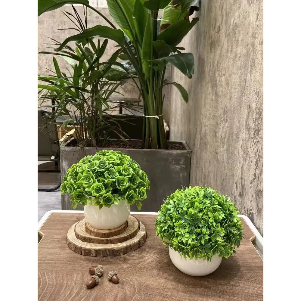 Mini Artificial Plant – Zero‑Maintenance Faux Greenery for Desk, Shelf & Home Décor