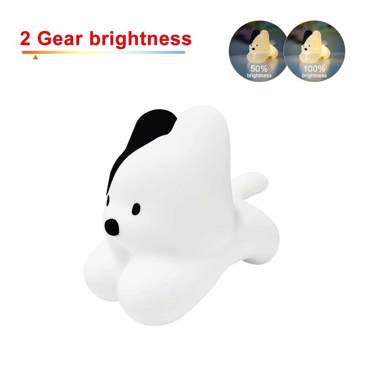 LED Night Light, Silicone, Touch Sensor 7 Colors