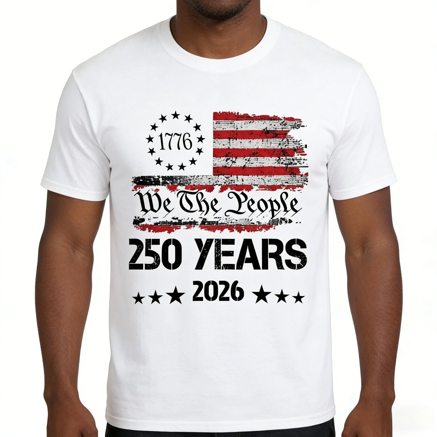 USA 250th Anniversary 100% Cotton Unisex Short Sleeve