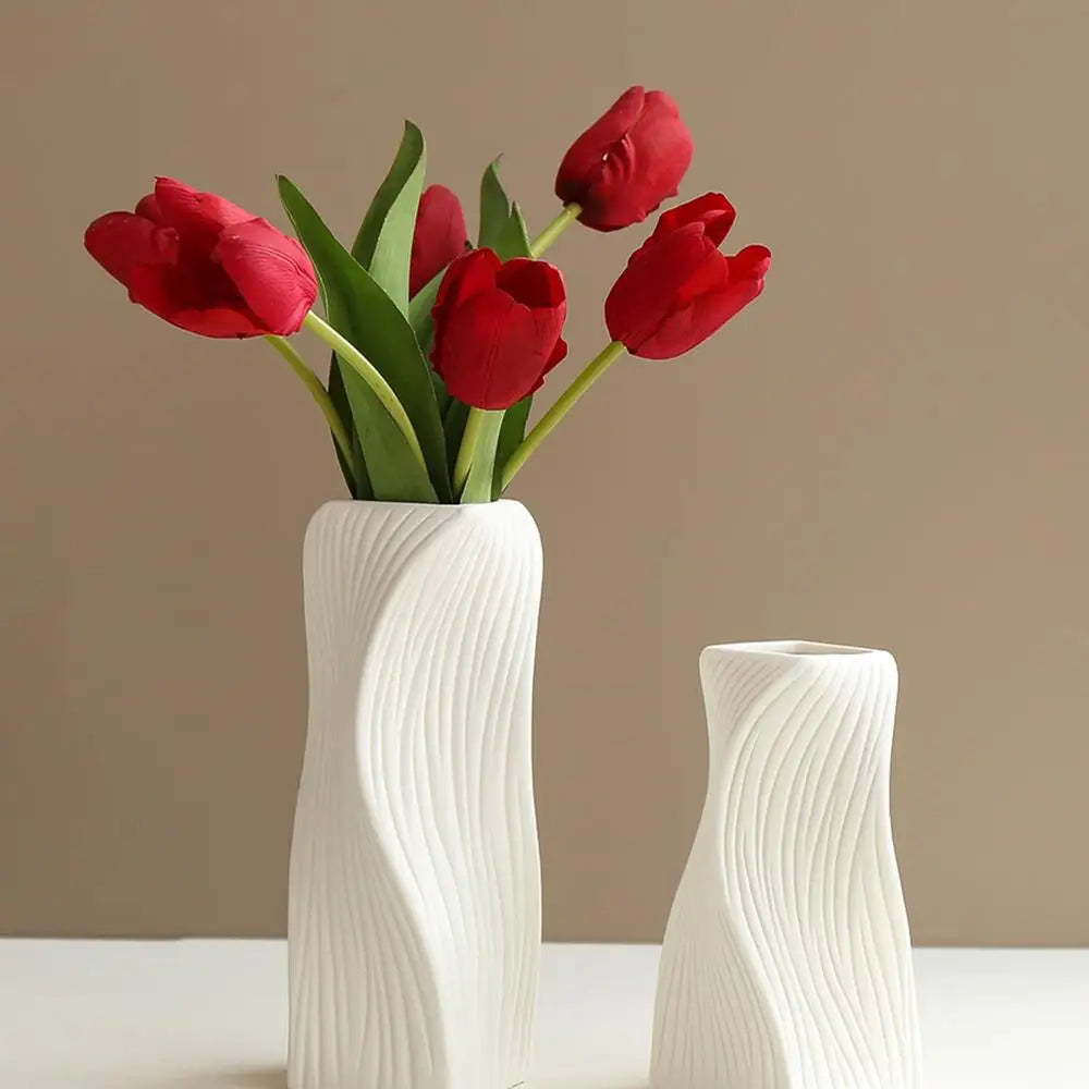 Nordic Plastic Vase, Irregular Shaped