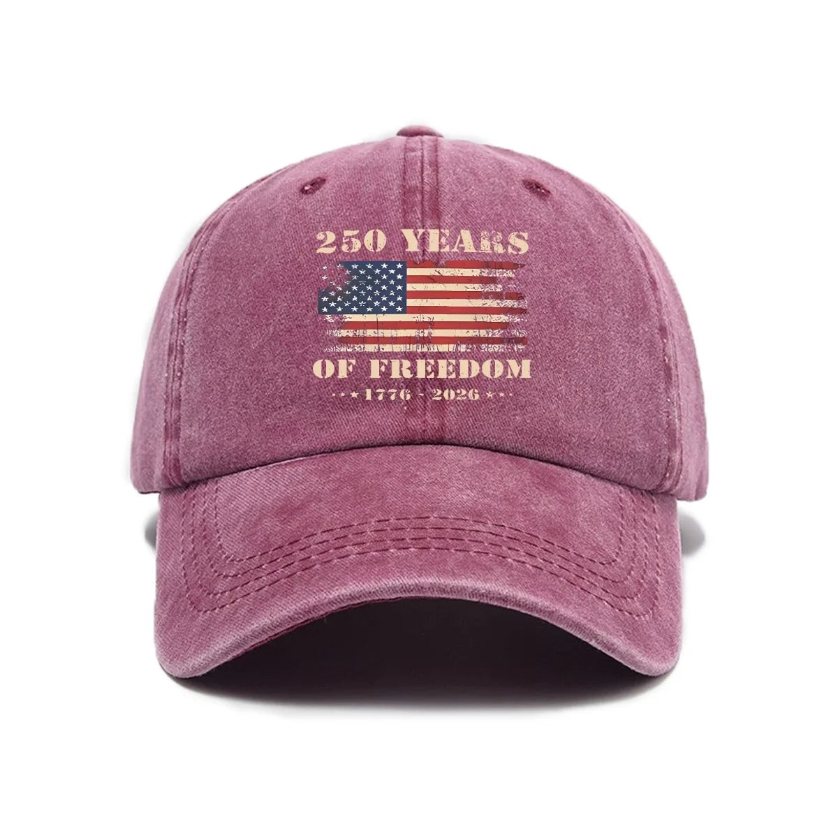 USA 250th Anniversary Cap Washed Print - Unisex Adjustable