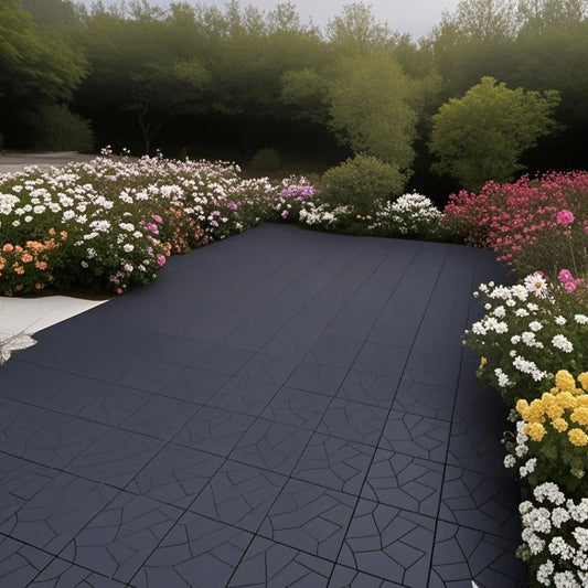 Stone Style 12" Patio Deck Tiles, DIY, Interlocking for Outdoor and Indoor