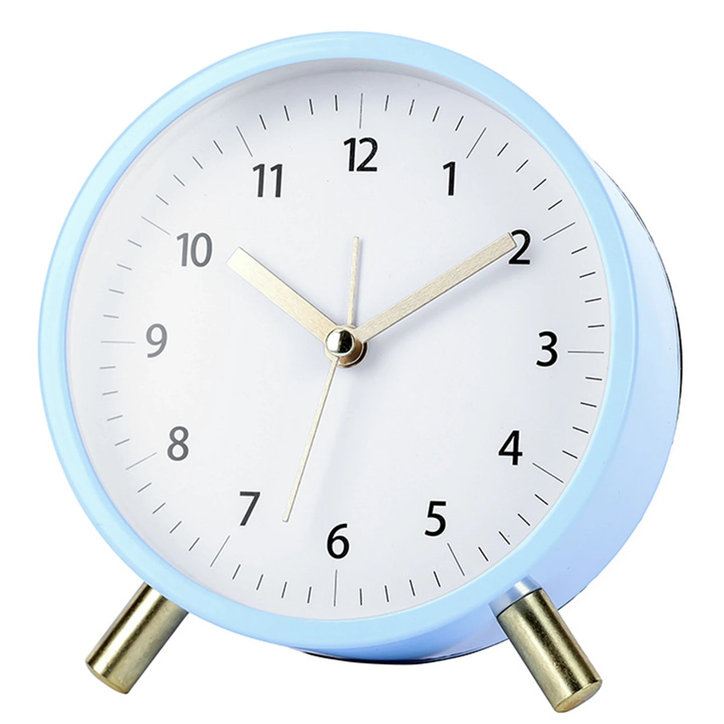 Nordic Retro Analog Desk Clock – Silent Bedside Alarm with Backlight