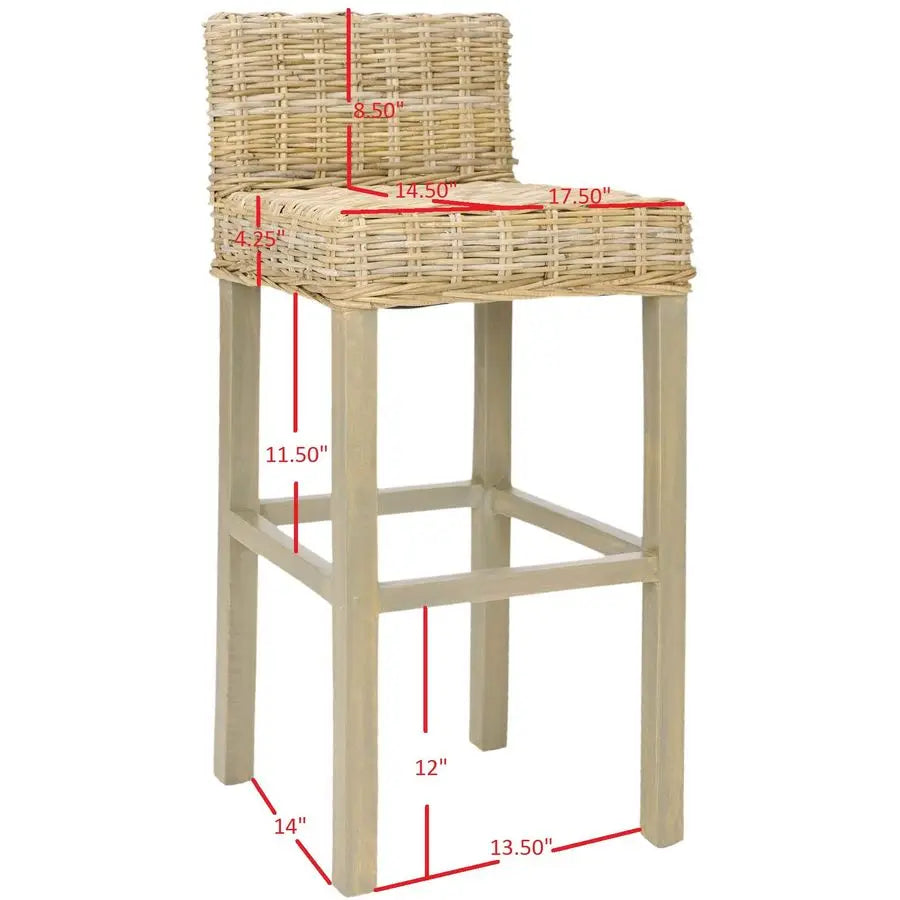 Wicker 30inch Bar Stool